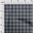 thumbnail image 1 of oneOone Viscose Jersey Gray Fabric Gingham Check Craft Projects Decor Fabric Printed By The Yard 60 Inch Wide, 1 of 5