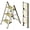 Gold, variant on 2 Step Ladder, Non-Slip Lightweight Folding Step Stool for Adults and , for Kitchen, Cupboard and Library, 300lbs (Cream Calato)