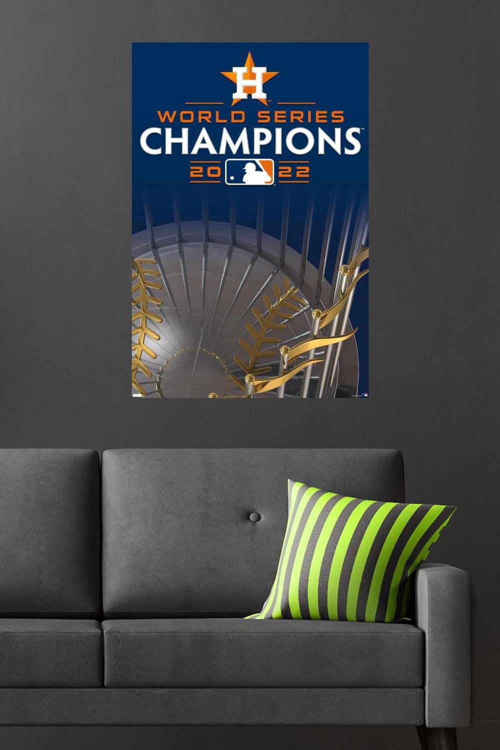 MLB Houston Astros - 2022 World Series Team Logo Wall Poster, 22.375" x 34"