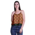 thumbnail image 1 of Moomaya Printed Womens Spaghetti Strap Crop Top Cami Summer Tops, 1 of 5