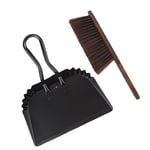 Dustpan and Brush Set, Dense Bristles Lightweight Dust Pan Broom Rustproof  for Kitchen