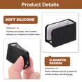 thumbnail image 3 of Uxcell Ensemble de 4 Protecteurs d'Angle en Silicone, Étanchéité pour Armoires et Poignées de Tiroirs, Pare-Chocs de Sécurité en Forme de g pour Garde-Robe, Table, Meubles, Noir, 3 of 6