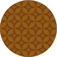 thumbnail image 1 of Ahgly Tapis de Zone Carré Orange Transitionnel Lavable en Machine, 3 Pieds Carré, 1 of 7