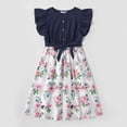 thumbnail image 4 of goowrom Robe/combinaison Florale Assortie Maman-Moi à Manches à Volants, 4 of 5