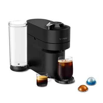 Nespresso Cafetière et Machine à Espresso Vertuo Pop+ en Édition Limitée par De'Longhi Noir Mat Chrome