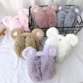 thumbnail image 3 of Cache-Oreilles d'Hiver Chauds en Peluche Épaisse Douce Protège-Oreilles Chauds (Rose Foncé), 3 of 7