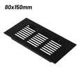 thumbnail image 1 of Lefu Black Alloy Rectangular Air Vent Grille Ventilation Cover for Cabinets Wardrobes, 1 of 8