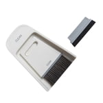 Mini Broom Dustpan Set Desktop Broom Dust Pan Tiny Replacement Household Office Dustpan Brush Set For Cleaning Table Countertop Keyboard Grey White