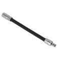thumbnail image 1 of Flexible Socket Extension, Bendable Shaft Drive Socket Extension Bar Steel Ratchet Wrench Extension Adapter, Black, 1 of 8
