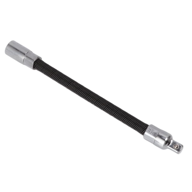 Flexible Socket Extension, Bendable Shaft Drive Socket Extension Bar Steel Ratchet Wrench Extension Adapter, Black