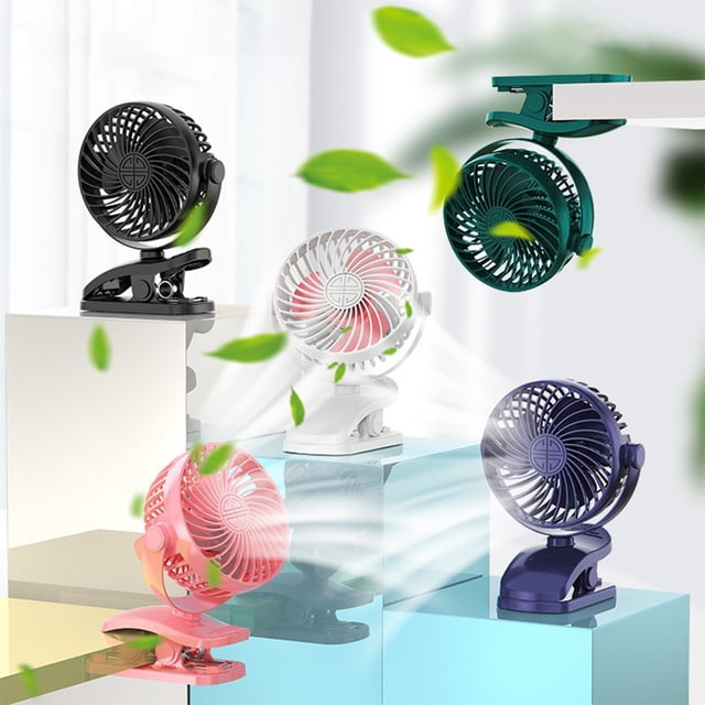 Cagogo under $5 5Pcs Table Fan, Portable USB Table Fan, 720 Degree Adjustable Tilt Fan, Silent Oscillating Bedroom Fan, Powerful Airflow Desktop Fan, 3 Speed Setting Mini Fan