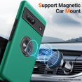 thumbnail image 3 of KOMI for Google Pixel 7 Case, Slim Fit Shockproof Protective Case for Pixel 7, Military-Grade Drop Protection with Ring Kickstand [Magnetic Car Mount Feature] Case for Google Pixel 7-Green, 3 of 5