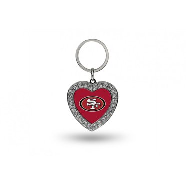 Porte-clés Cœur Bling en Strass San Francisco 49ers