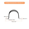 thumbnail image 2 of Unique Bargains 12Pack 2-5/32' Cable Clamp U Shape Stainless Steel Rubber Cushioned Pipe Strap, 2 of 5