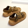 thumbnail image 5 of JDQJBZ Boys's Sandals Toddler Retro Hook Loop Closure Summer Beach Sandals Soft Sole Non Slip, 5 of 5