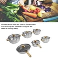 thumbnail image 4 of 6Pcs Pots and Pans Set, Rustproof Stick Proof Safe Multipurpose Stainless Steel Cookware Set for Home Kitchen Restaurant, 4 of 8
