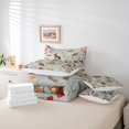thumbnail image 5 of YST 7Pcs Mushroom Comforter Set with Sheets, Full Size, Boho Aesthetic Wild Animals Bedding Set, 5 of 5