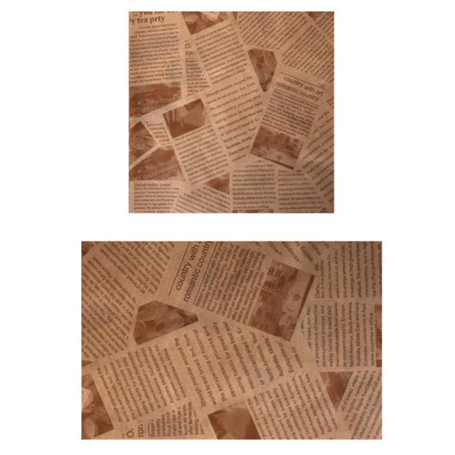 goowrom 120 Pcs Papier Anti-Graisse Imprimé Papier pour Sandwich Papier pour Frites Poulet Frit Papier de Cuisson Pain Viande Rouleau de Papier