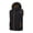 Black, variant on Men's Vest Hoodie, Sleeveless Puffer Jacket With Zipper Pockets, Lightweight Thermal Outwear For Casual Wear
