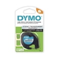 thumbnail image 1 of DYMO LT Labelling Tape for LetraTag Label Makers, Plastic Labels, Black Print on Clear Labels, 1/2" x 13-Foot Roll, 1 of 5