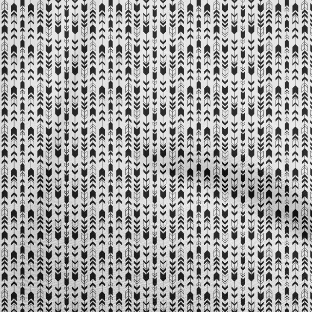 oneOone Georgette Viscose White Fabric Tribal Sewing Craft Projects Fabric Prints By Yard 42 Inch Wide