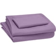 thumbnail image 1 of Sheet Set Violet Solid 100 Percent Pure Cotton Super Soft 4-Piece with 8" Inch Pocket Sheet Set 450TC (Twin-XL, Violet), 1 of 2