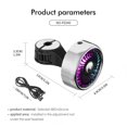thumbnail image 3 of Car Seat Hook Fan With Rotating RGB Light Cool Fan For Back Seat Passenger Portable Car Fan Headrest Suitable For Vehicles SUVs RVS Boats, 3 of 4