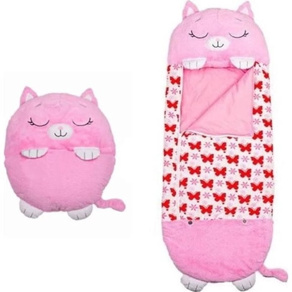 Sac de Couchage pour Enfants - PIMPIMSKY - Couches Joyeuses - 180x70 cm - Coton - Rose