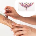 thumbnail image 4 of Unique Bargains Christmas 1 Pc Realistic Temporary Tatto Collarbone Fake Tattoos Pink Blue, 4 of 5