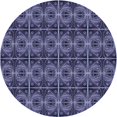 thumbnail image 1 of Ahgly Company Tapis d'Intérieur Lavables en Machine pour la Zone de Pervenche Violette, Rond de 5', 1 of 7