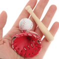 thumbnail image 4 of CNKOO 2 Sets Mini Glove Baseball Bat and Ball Set Simulation Props Miniatures Sports Accessories, 4 of 8