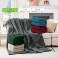 thumbnail image 4 of LNGOOR Heated Blanket Electric Throw 50”x60” Soft Double Sided Sherpa Heating Blanket With 8 Fast Heating Levels & 1-8H Auto-Off  Over-Heat Protection  Machine Washable  ETL Certification, 4 of 7