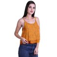 thumbnail image 2 of Moomaya Printed Womens Spaghetti Strap Crop Top Cami Summer Tops, 2 of 5