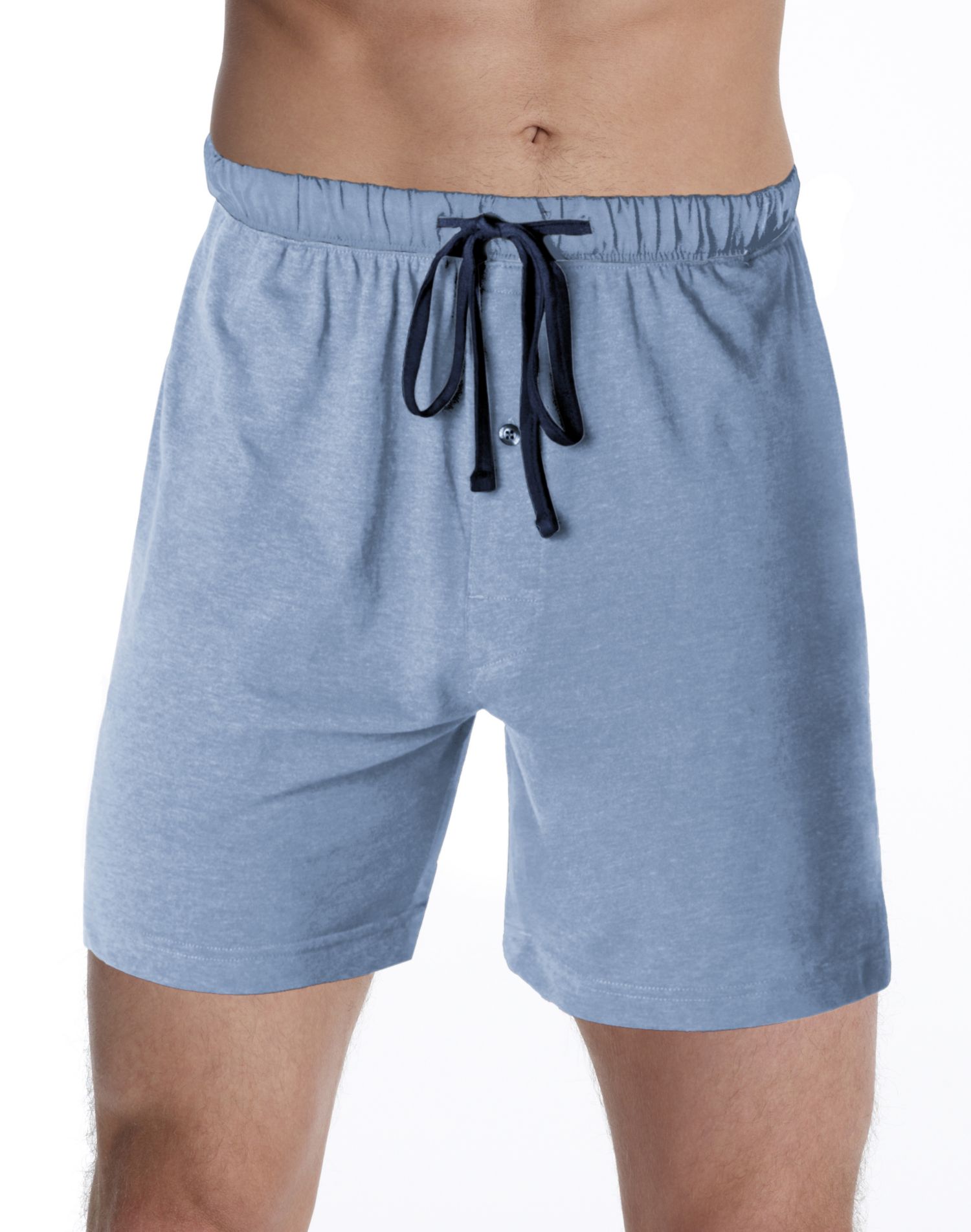 Hanes Mens Jersey Lounge Drawstring Shorts with Logo Waistband 2-Pack, M