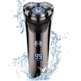 thumbnail image 2 of EIGTHTAIL Lot de 1 Rasoir Électrique pour Hommes Étanche Rasoir Électrique Sec et Humide Rotatif Rasoir pour le Visage Rechargeable Sans Fil de Voyage Barbe Nez Écran LED et Support de Chargement et Tondeuse Escamotable pour Da, 2 of 7