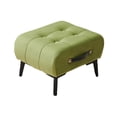 thumbnail image 4 of Lipstore Foot Rest Suede Footstool Seat Chair Non Skid Creative Foot Stool Ottoman Stool green, 4 of 8