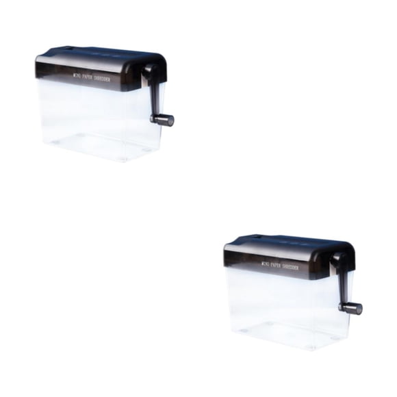 maskred Compact Manual Shredder, Black, 2 Count