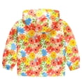 thumbnail image 2 of Manteau Coupe-Vent à Capuche à Fermeture Éclair Imprimé d'Automne pour Tout-Petits Enfants Bébés Filles Garçons, 2 of 8