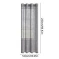 thumbnail image 3 of Todaioua Semi Sheer Window Curtain with Silver Embossed Pattern Light Filtering Polyester Fabric for Bedroom Living Room Study Modern Home Decor with Grommet Top Installation, 3 of 7