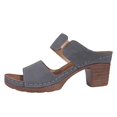 thumbnail image 1 of IUJSOY Womens Heeled Sandals Open Toe Two Strap Chunky Heels Slides Soft Cushion Slip on Mules, 1 of 5