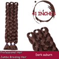 thumbnail image 2 of Ombre Jumbo Braiding Hair Extensions High Temperature Synthetic Twist Hair Multiple Colored Hair, 2 of 5