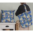 thumbnail image 5 of Soimoi Poly Georgette Fabric Leaves & Magnolia Floral Fabric Prints by Yard 52 Inch Wide, 5 of 5