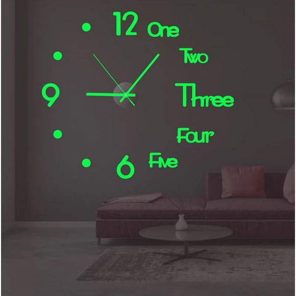 Kcavykas Clearance Sales,Canada Day,open Season Frameless DIY Wall Mute Clock Mirror Surface Sticker Home office Decor
