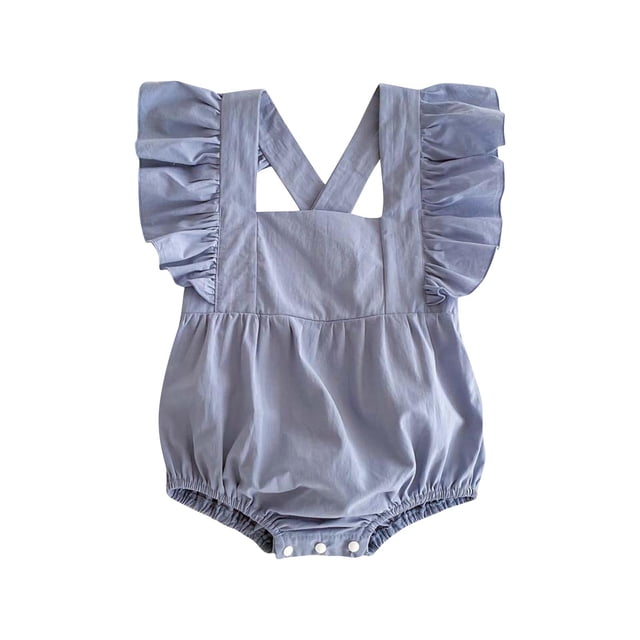 MeetoTime Baby Clothes Spring Summer Jumpsuits Flying Sleeve Newborn Infant Rompers Short Crawling Clothes