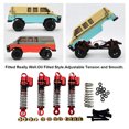 thumbnail image 2 of mmirethe 4piece Front Rear Shock Absorber Damper For Hobbyplus 1/18 CR18P Rock Van Oil Filled Style Black 1Set, 2 of 6