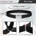 thumbnail image 2 of 1 Ensemble Ceinture Élastique Simple pour Enfants Garçons Boucle Ajustable Taille Extensible Réutilisable Lavable Jeans Accessoires de Vêtements Vert Fluorescent, 2 of 8