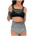 thumbnail image 1 of Cameland Tankini Swimsuit Women Plus Size Two Piece Bathing Suits Gradient Ruched Tummy Control Tankini Swim Top with Bottoms Swimwear, 1 of 5