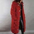 thumbnail image 2 of Heliisoer Cardigan à Capuche pour Femmes, Chandail Grande Taille avec Poche, à Simple Boutonnage, Manches Longues, 2 of 5