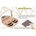 thumbnail image 5 of CNKOO Cosmetic Case Empty Eyelashes Storage Case with Makeup Mirror Holder Box Fake Eyelash Packing Travel Storage Case Eyelashes Bag Golden, 5 of 5