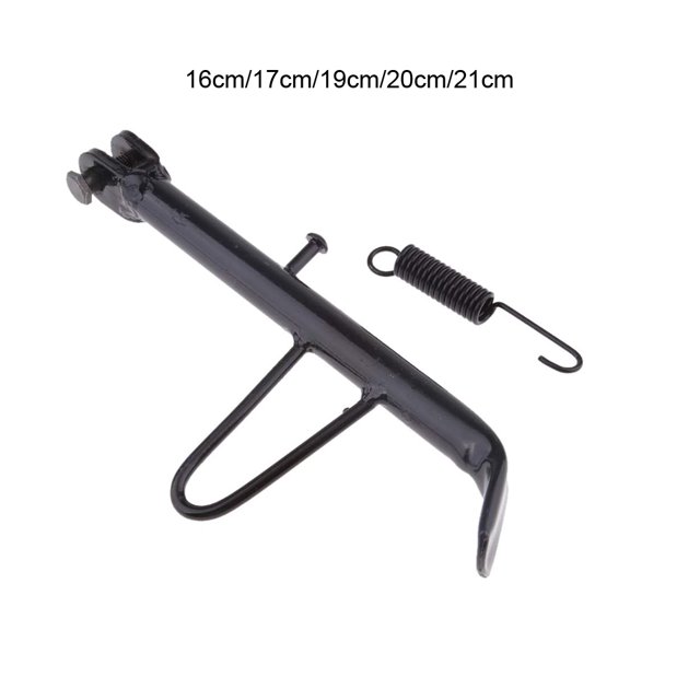 VONKY Metal Iron-made Motorcycle Kickstand Durable Rust-resistant Easy To Install Wear-resistant black 17cm 1Set